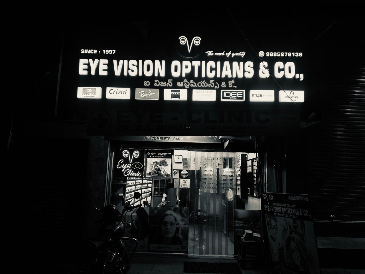 Eye Vision Opticals storefront — Hyderabad